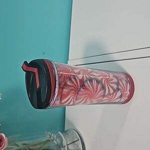 STARBUCKS coffee tumbler 2007 Christmas theme.